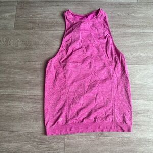 Athleta pink reverb seamless athletic racer back tank top size xs